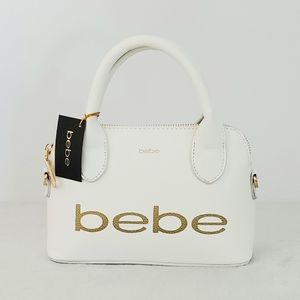 bebe logo fabiola mini dome crossbody